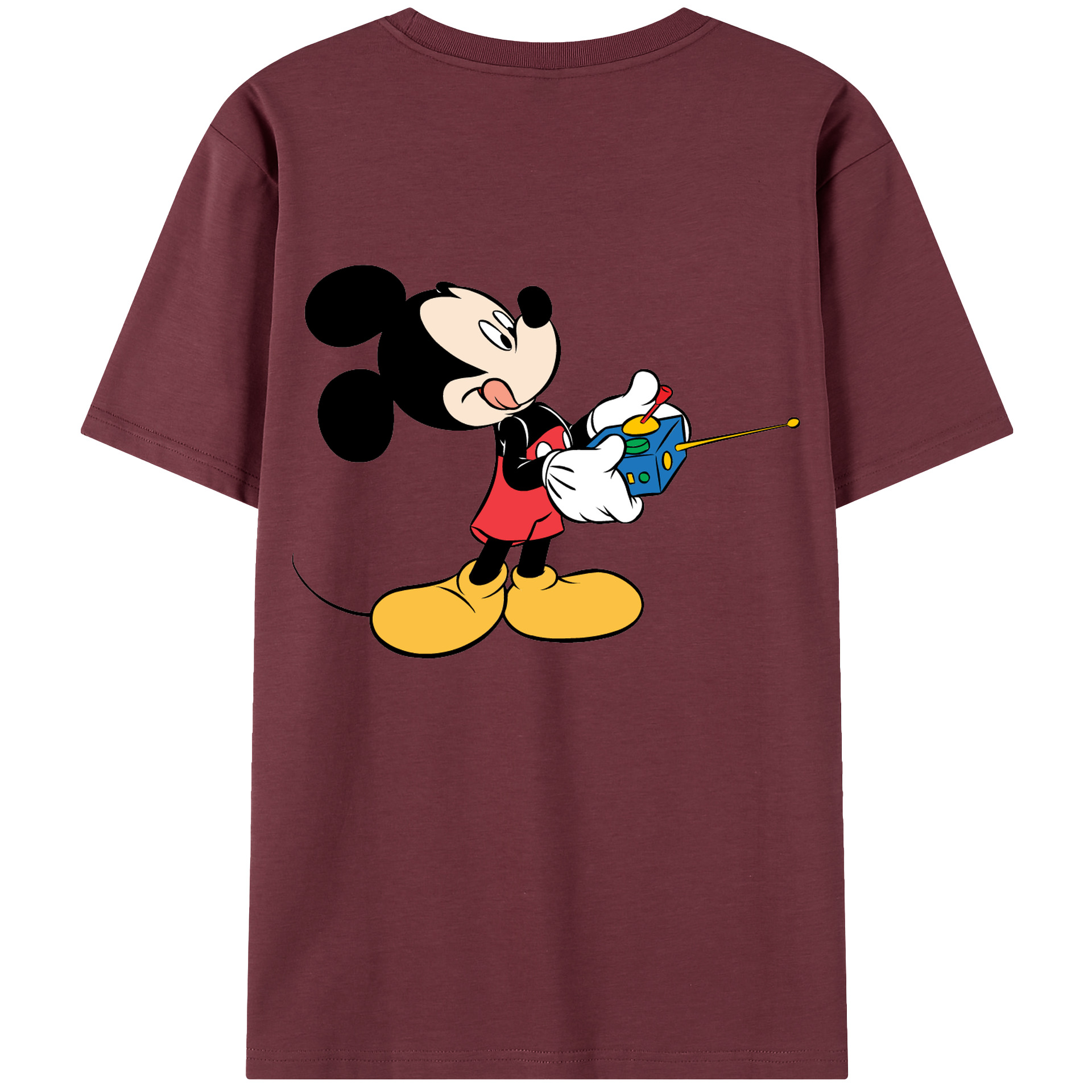 （画像用） ミッキーマウス Mickey Mouse 綿100％半袖Tシャツ（背面プリント）